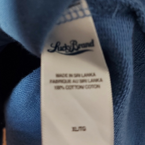 Lucky Brand hooded belted cardigan Blue Size XL - Picture 4 of 6